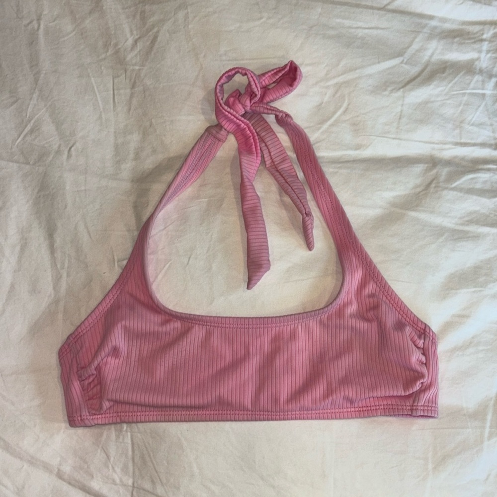 Pink Halter Kini Top